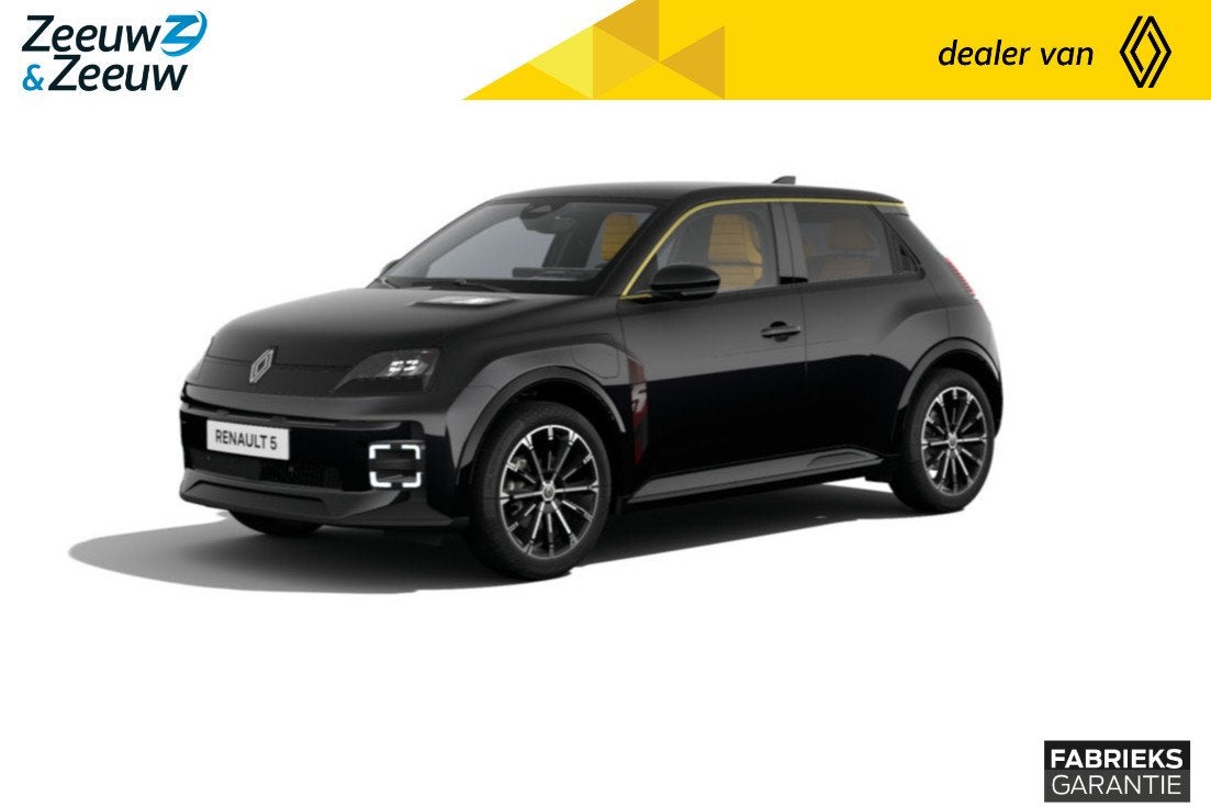 Renault 5 (Z&Z Renault Private Lease actie v.a. € 531,-) C, Auto's, Stof, 1429 kg, Zwart, Nieuw