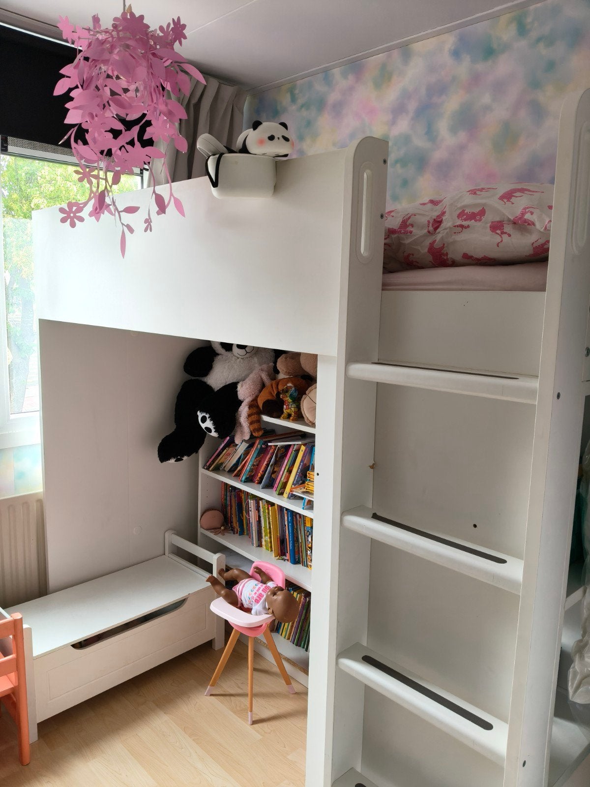 IKEA Hoogslaper (exclusief bureau), Ophalen of Verzenden, Eenpersoons, 90 cm, Hoogslaper