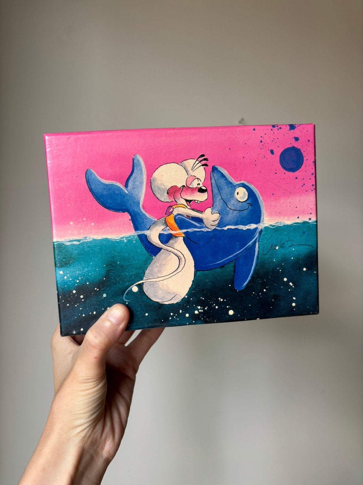 Vintage diddl doosje box opbergdoos, Verzamelen, Verzenden, Overige typen