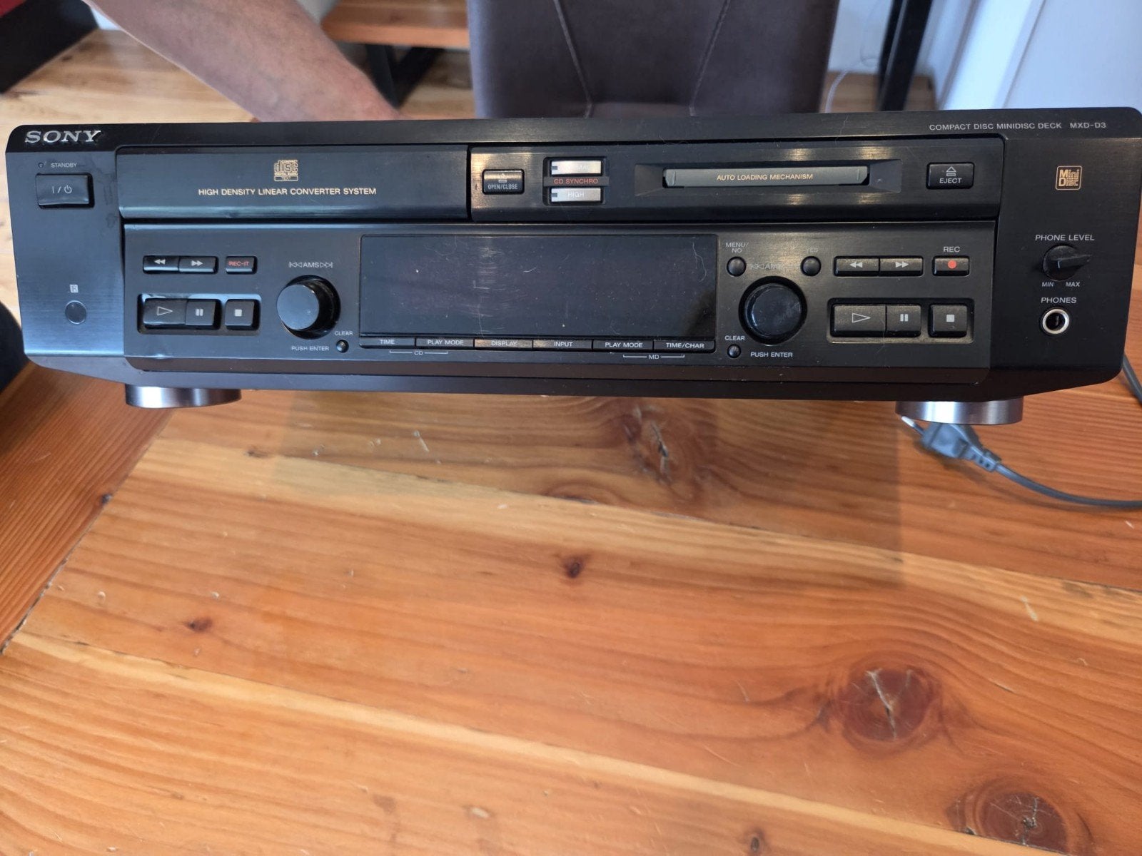 Sony Compact MiniDisc Deck MXD-D3 in goede staat, Ophalen of Verzenden