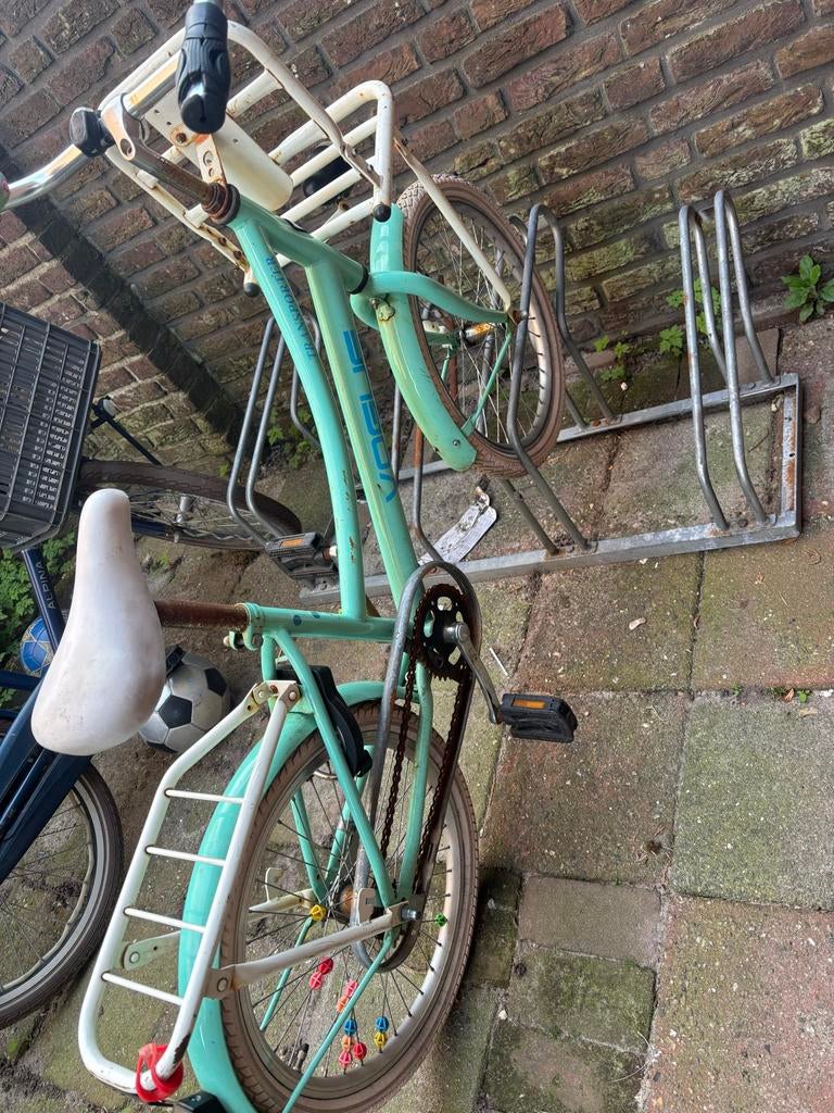 Vintage Transportfiets Vogue - Lichtblauw, Ophalen, Gebruikt, 26 inch of meer, Versnellingen