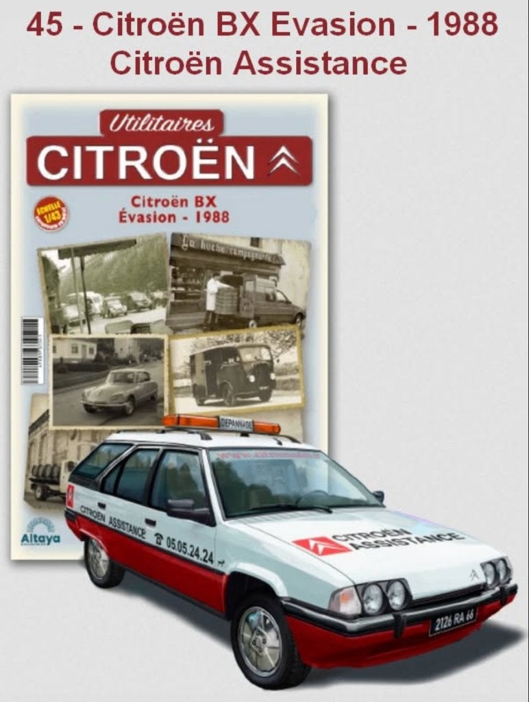 Citroen BX evasion 88 Assistance 1/43 Utilitaires Citroen 45, Verzenden, Nieuw, Auto, Overige merken