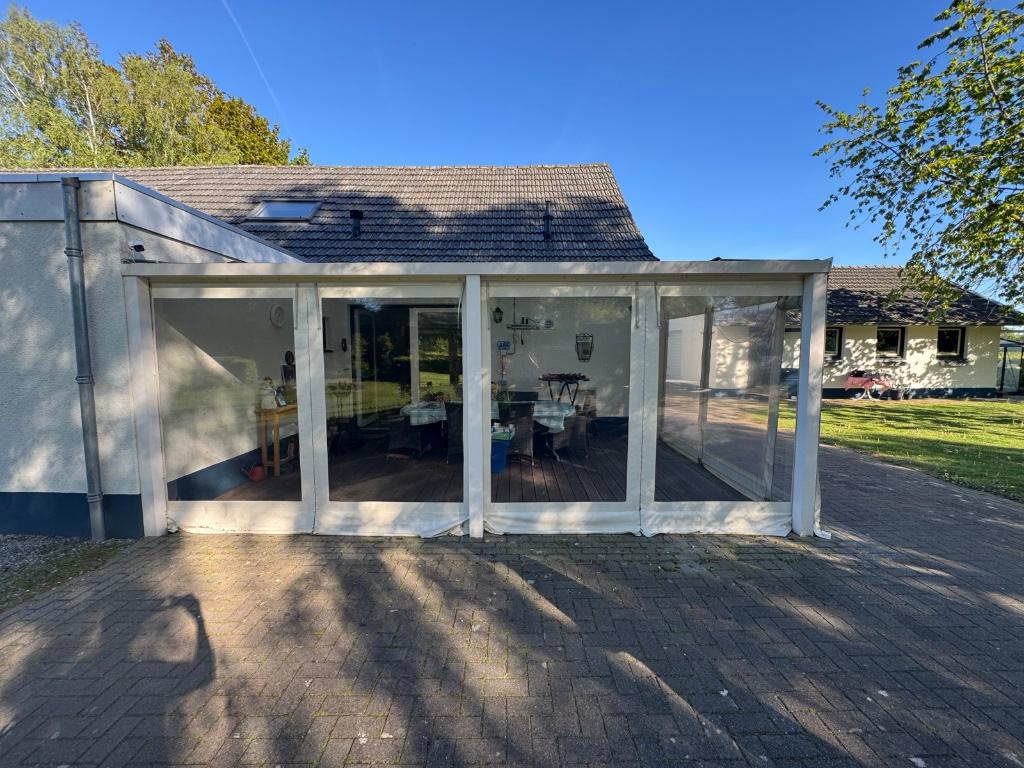 Verandazeil raamzeil zeil voor overkapping, Ophalen, Gebruikt, Veranda