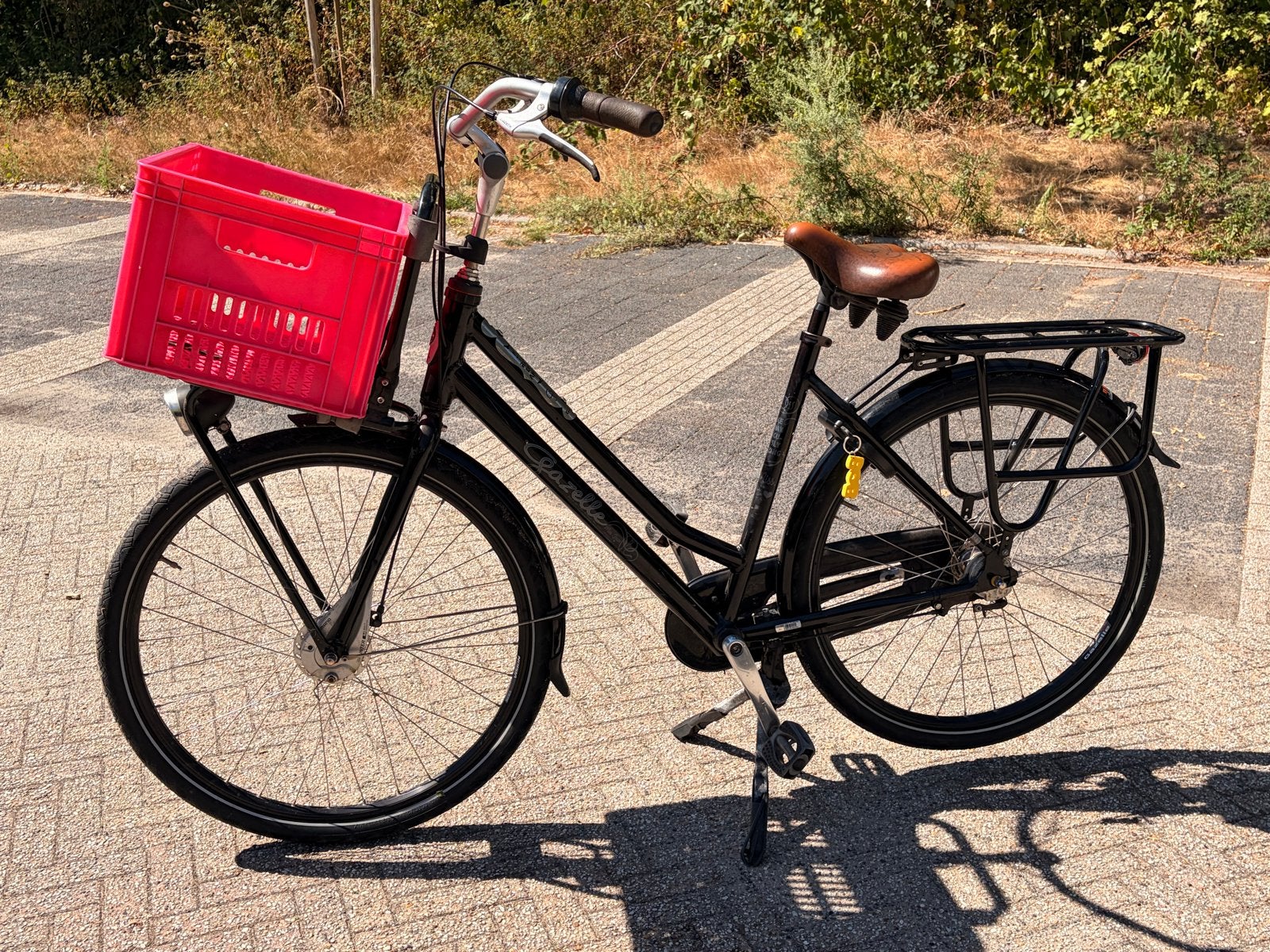 Gazelle damesfiets met voordrager en 3 versnellingen, Fietsen en Brommers, Fietsen | Dames | Damesfietsen, Ophalen, Versnellingen