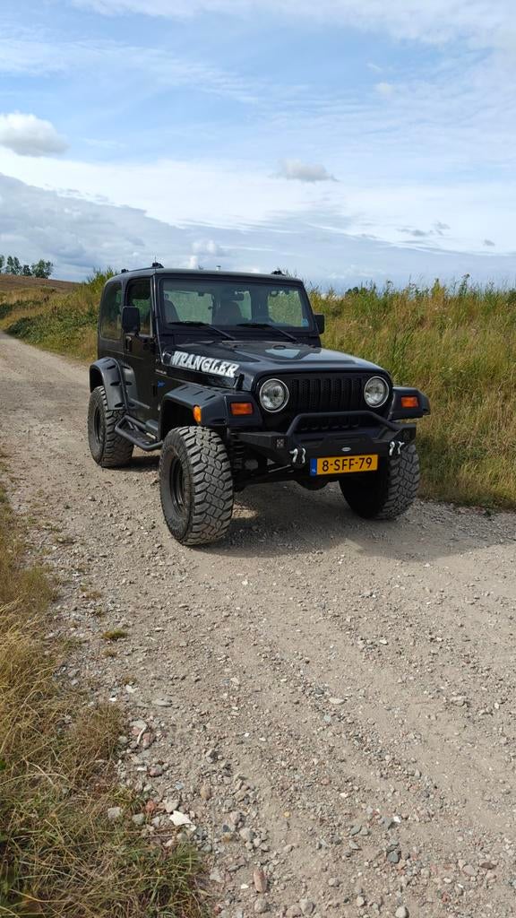 Jeep Wrangler TJ 1998 2.5, Auto's, 118 pk, 4 cilinders, Zwart, Leder
