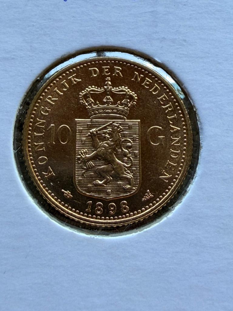 Gouden tientje 1898 P.Pander, Verzenden, Koningin Wilhelmina, 10 gulden