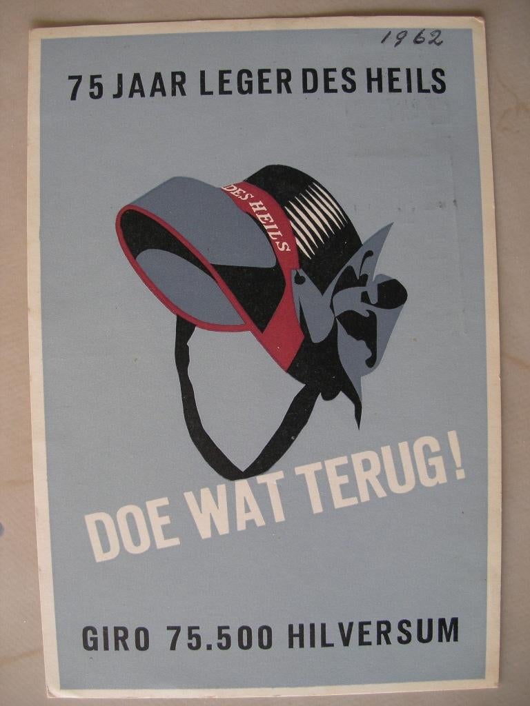 75 jaar Leger des Heils ansicht -1962, Ophalen of Verzenden, 1960 tot 1980, Gelopen, Overige thema's