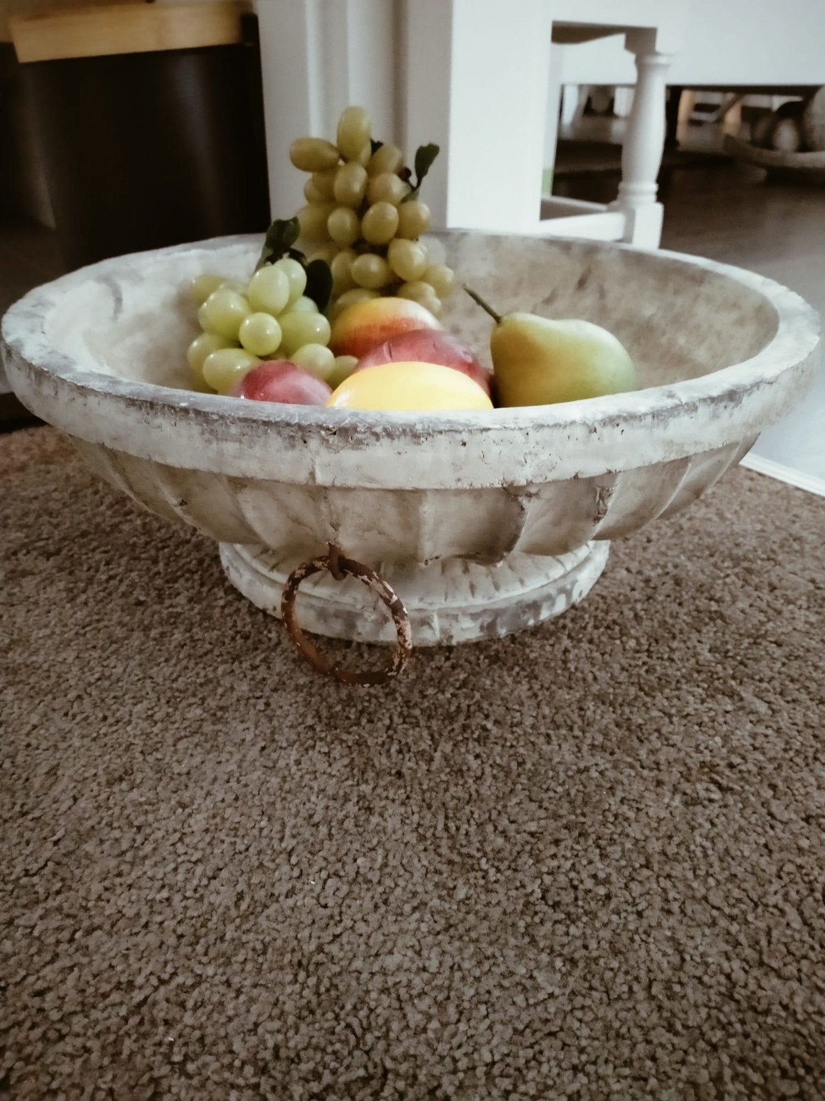 Schaal met fruit, Huis en Inrichting, Woonaccessoires | Schalen en Manden, Ophalen, Rond, Steen of Aardewerk