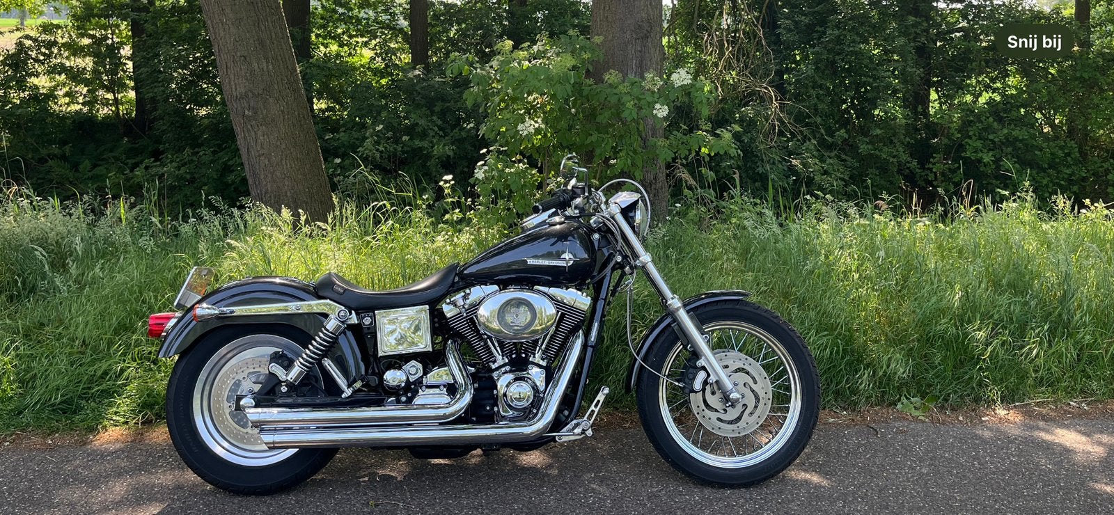 Uniek mooie Harley Davidson Dyna Low Rider, 2 cilinders, Chopper, Gebruikt, Particulier