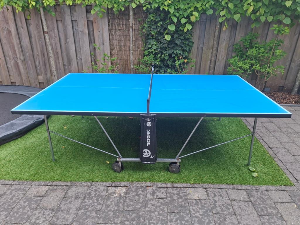 Tectonic Outdoor Tafeltennistafel - Inklapbaar & Verrijdbaar, Ophalen, Tafel Outdoor, Verrijdbaar