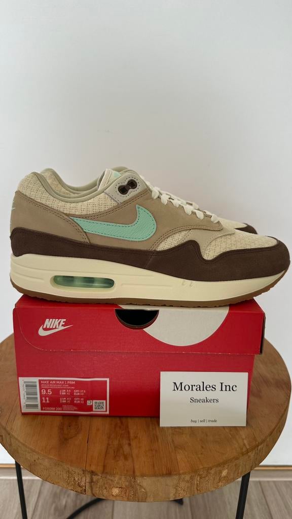 Nike Air Max 1 Crepe Brown (2022) EU 43 nieuw in doos, Ophalen of Verzenden, Nieuw, Bruin