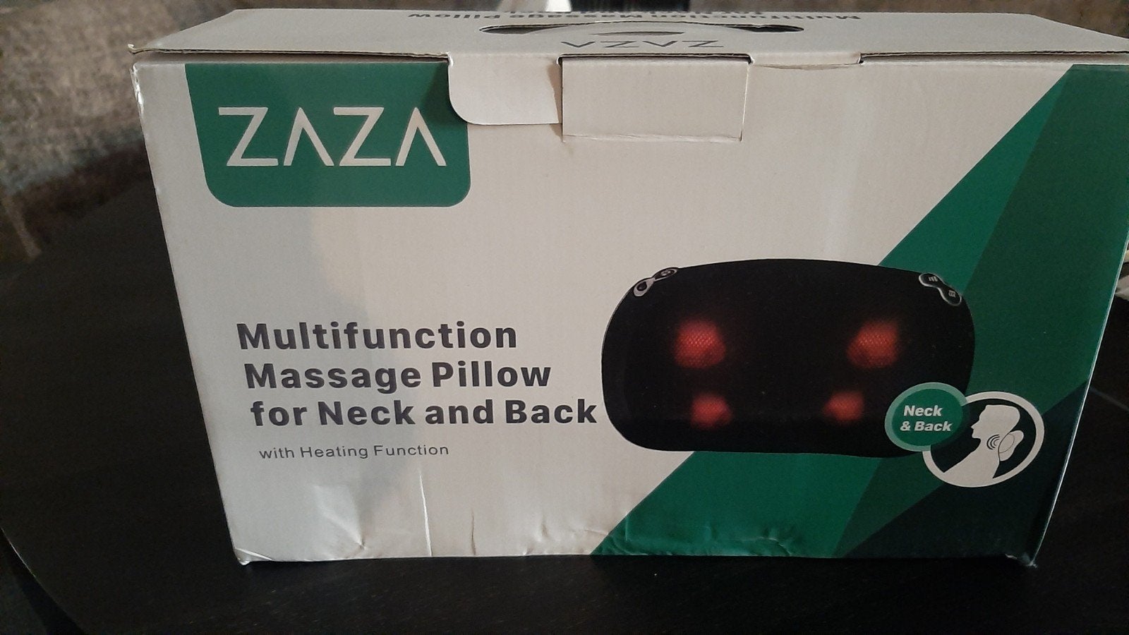 ZAZA Multifunctioneel Massagekussen Nek en Rug met Warmte, Ophalen, Zo goed als nieuw, Massagestoel of Kussen