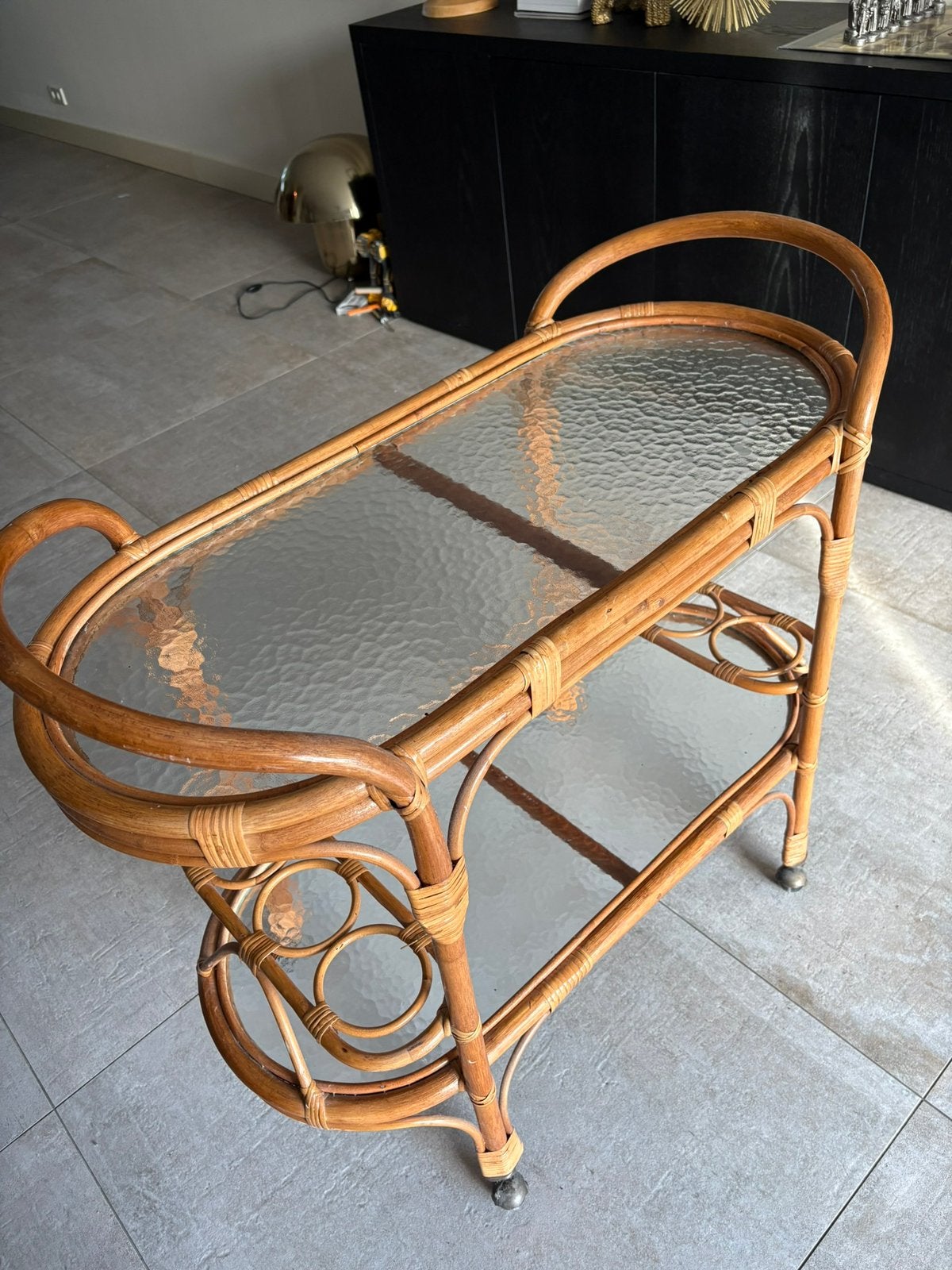 Rotan barkar, Ophalen, 50 tot 100 cm, Zo goed als nieuw, 25 tot 50 cm