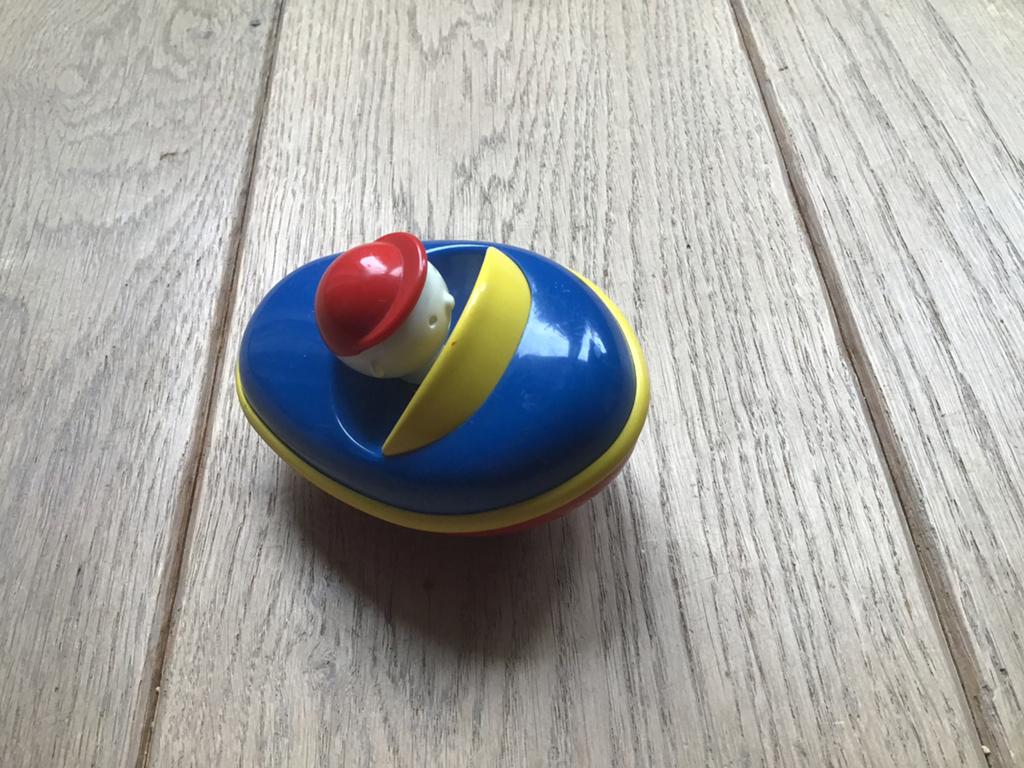 Ambi Toys bootje met poppetje vastzittend, drijft., Ophalen of Verzenden, Gebruikt, Overige typen