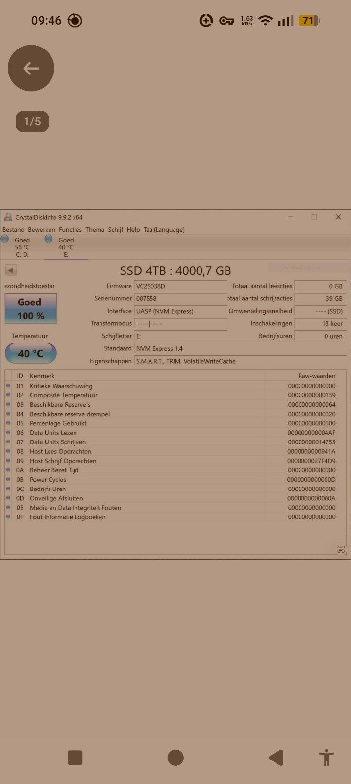 4TB M.2 SSD, Intern, SSD, Ophalen of Verzenden, Overige aansluitingen