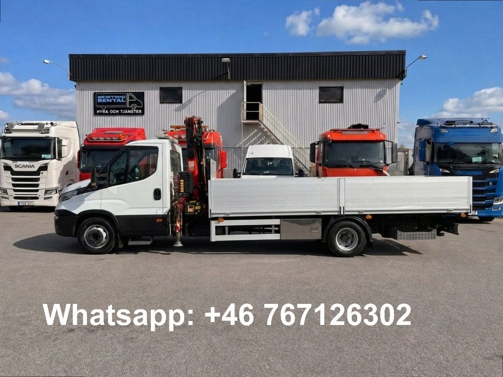 2016 Iveco Daily 72C17 12,7m autolaadkraan kraan kraanwagen, Auto's, Euro 6, Iveco, Particulier, 170 pk