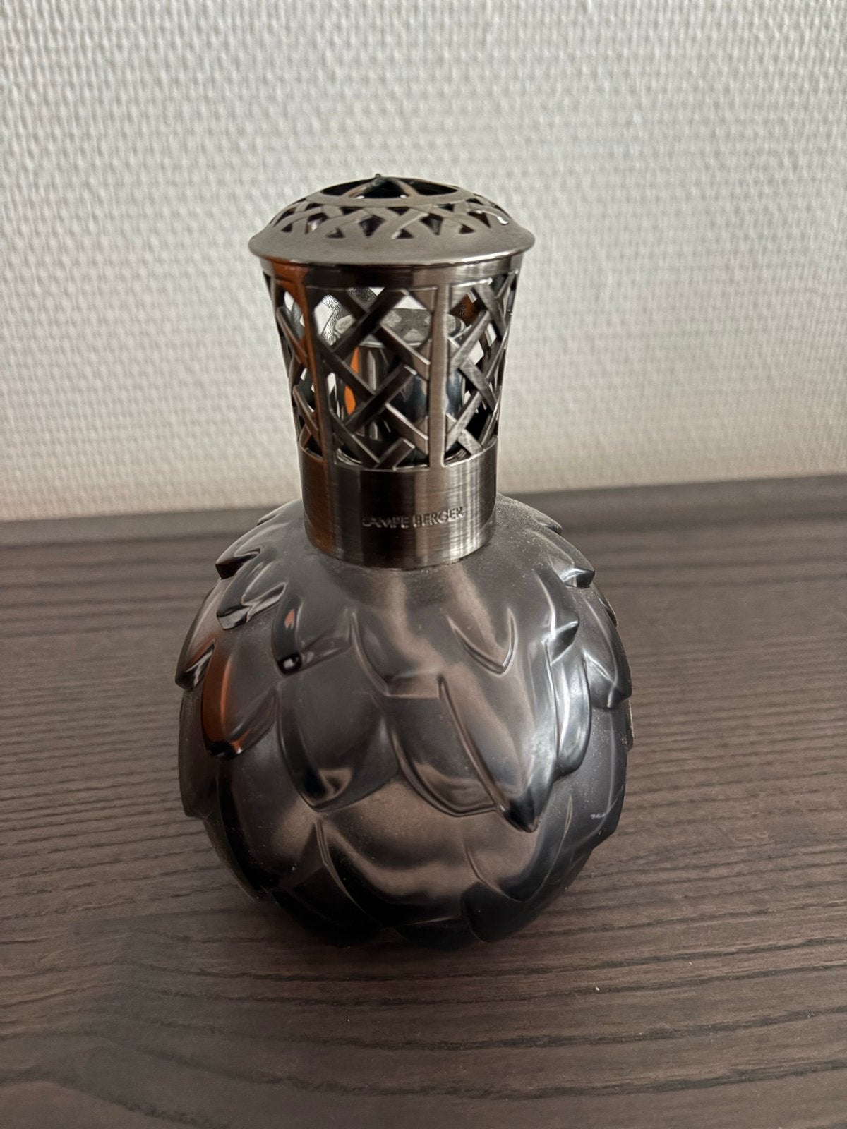 Maison Lampe Berger brander, Ophalen of Verzenden, Gebruikt, Zwart, Glas