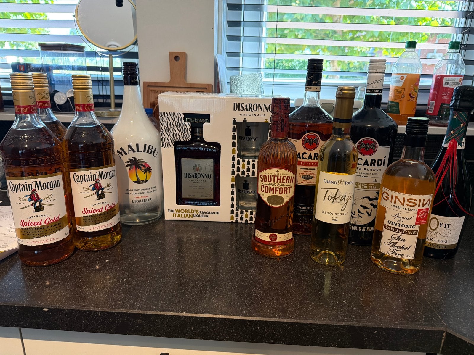 Verschilende soorten dranken, Ophalen