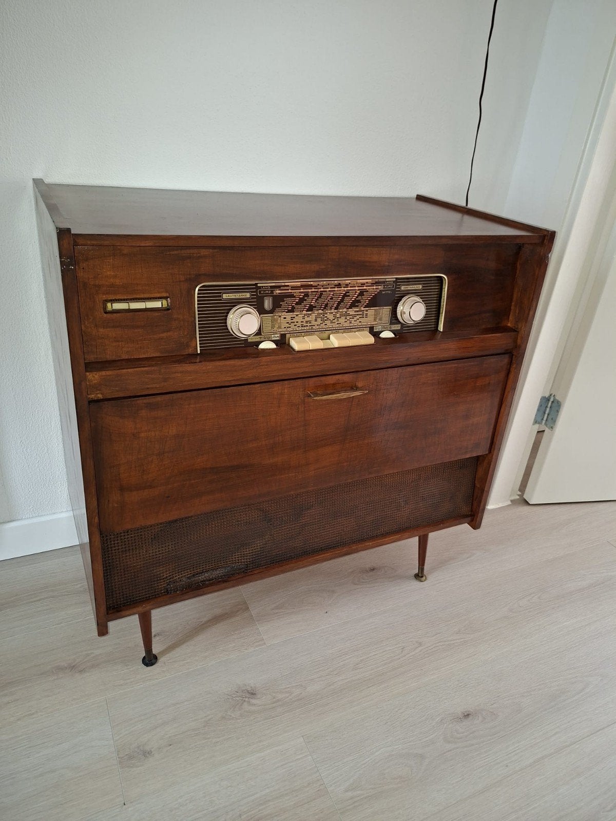 Vintage Radio Meubel met Platenspeler, Ophalen of Verzenden