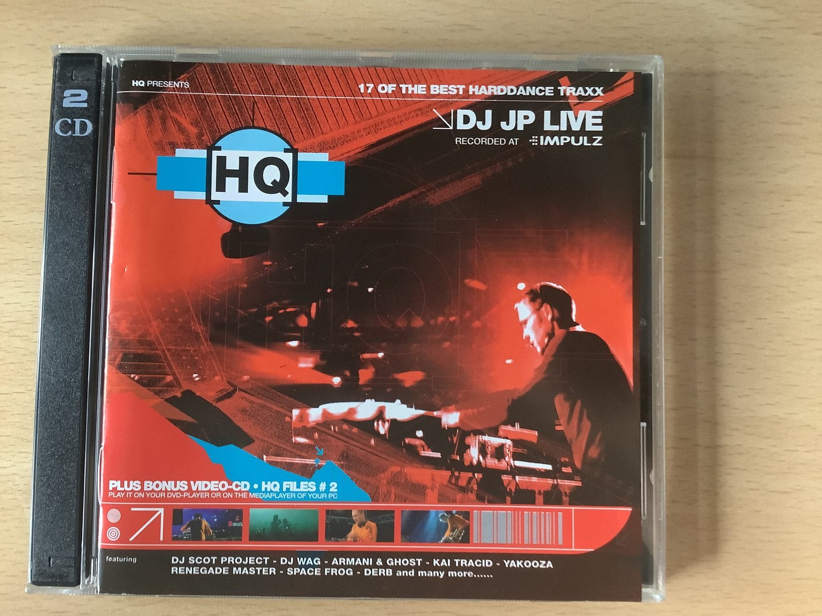DJ JP live-17 of the best harddance traxx. Plus videocd HQ., Cd's en Dvd's, Ophalen of Verzenden, Zo goed als nieuw