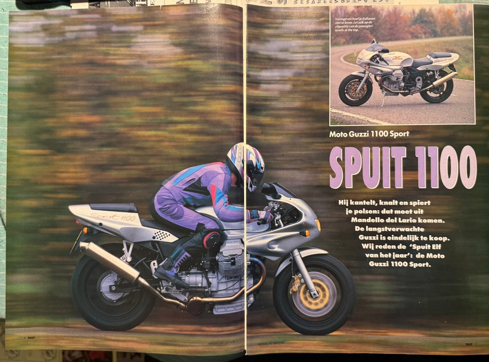 Test 1994 Moto Guzzi 1100 Sport, Verzenden, Zo goed als nieuw, Motoren