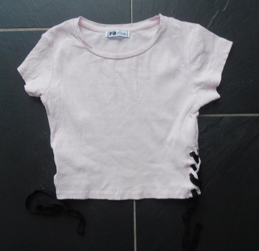 top maat XS, Kleding | Dames, Ophalen of Verzenden, Korte mouw, Roze, Maat 34 (XS) of kleiner
