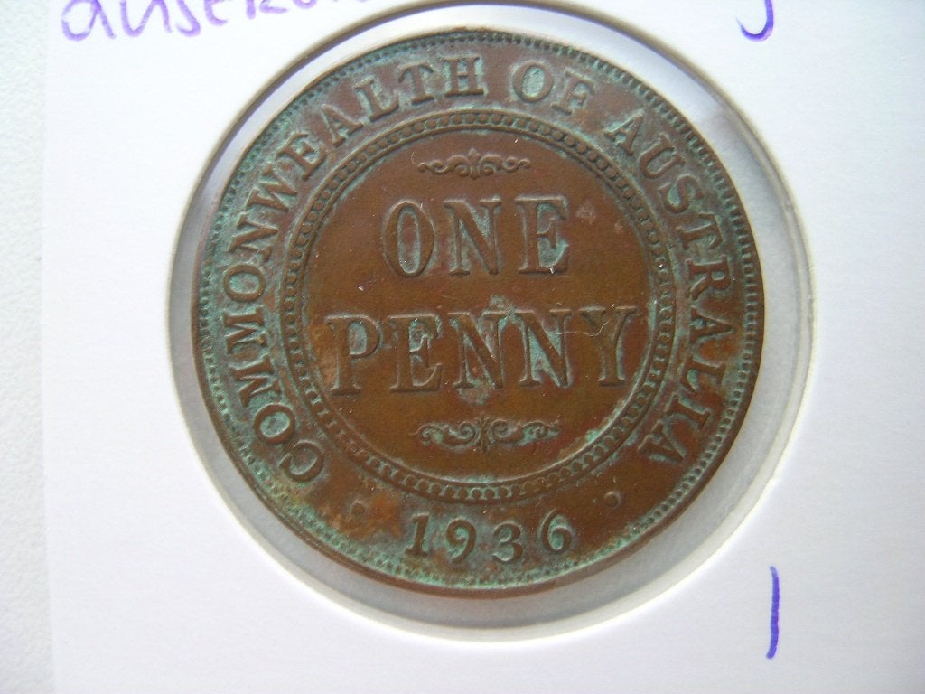 Penny 1936 Australie, Ophalen of Verzenden, Losse munt