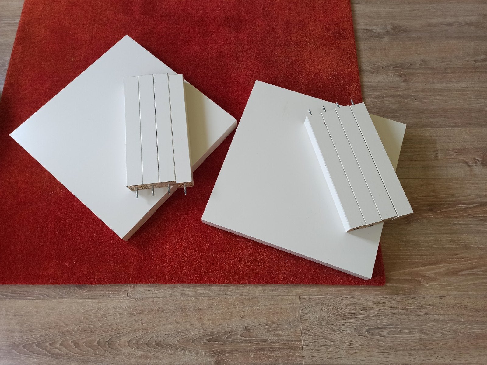 2x IKEA Lack tafel, Huis en Inrichting, Tafels | Salontafels, Ophalen, Vierkant, 50 tot 100 cm, 50 tot 100 cm