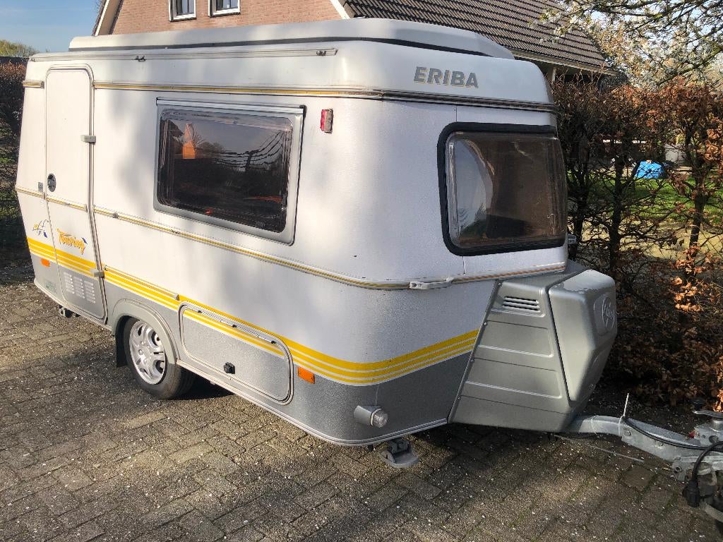 Eriba Puck Touring  bj. 2002 ( Bovag Gekeurd 2026 ), Caravans en Kamperen, 2 aparte bedden, Tot en met 2, Schokbreker, Eriba