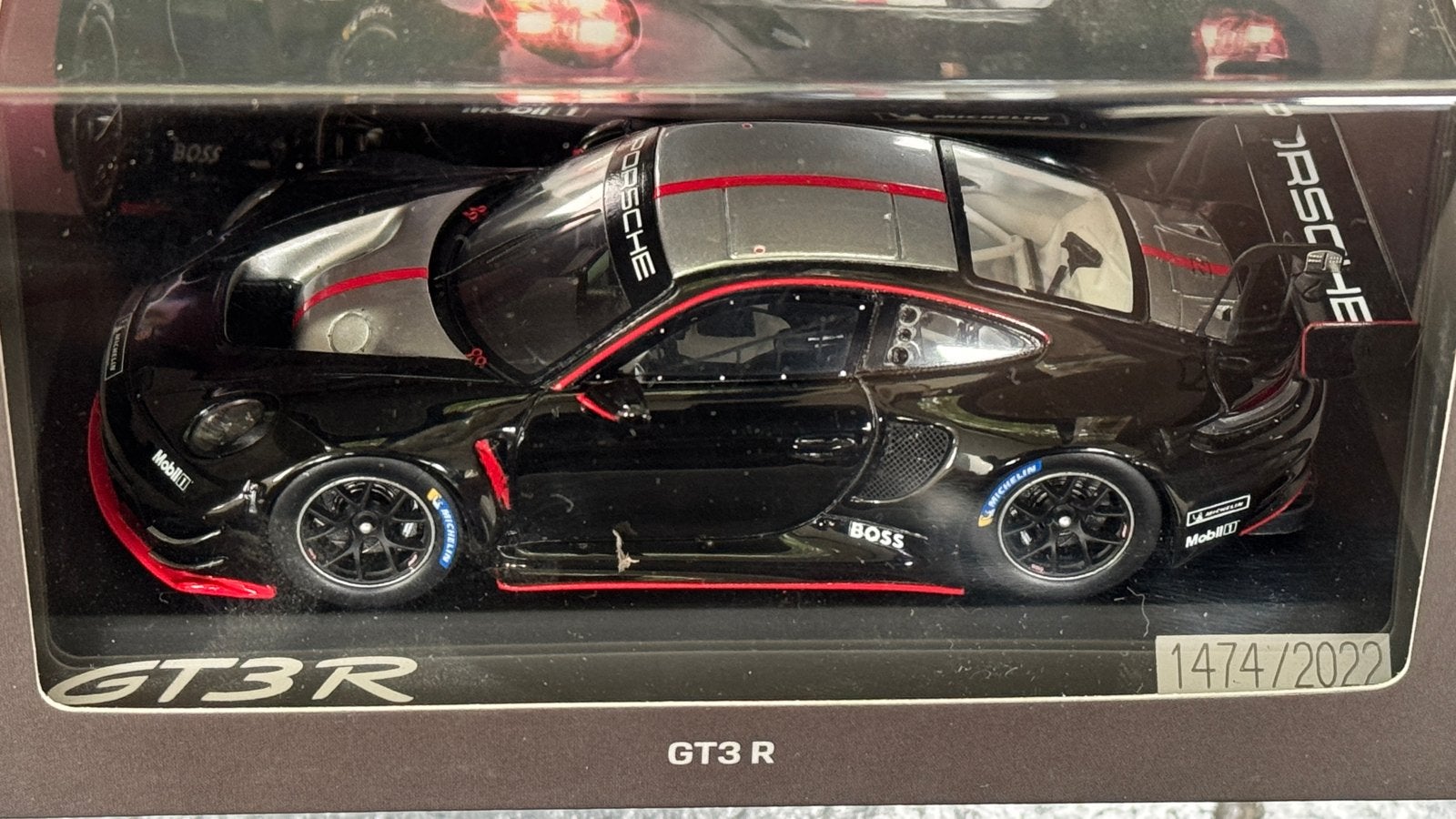 Porsche GT3 R Modelauto - Zwart, Spark 1:43, Hobby en Vrije tijd, Modelauto's | 1:43, Ophalen of Verzenden, Nieuw, Auto, Overige merken