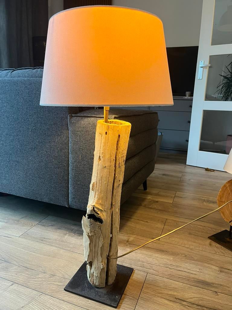 Boomstam lamp, Ophalen, Zo goed als nieuw, Minder dan 100 cm