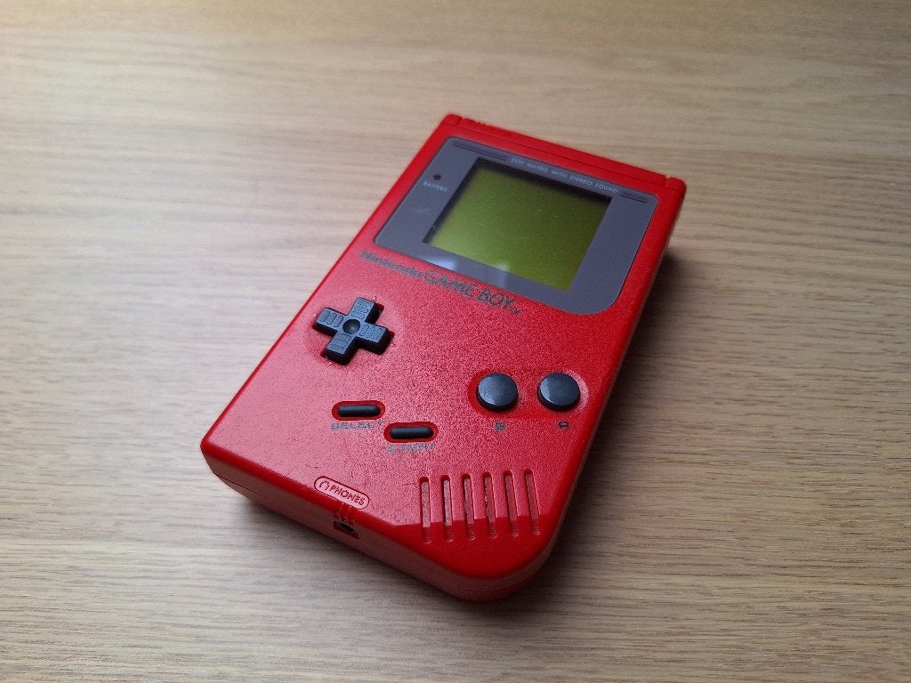 Game Boy Classic Red, Spelcomputers en Games, Spelcomputers | Nintendo Game Boy, Ophalen of Verzenden, Gebruikt, Game Boy Classic