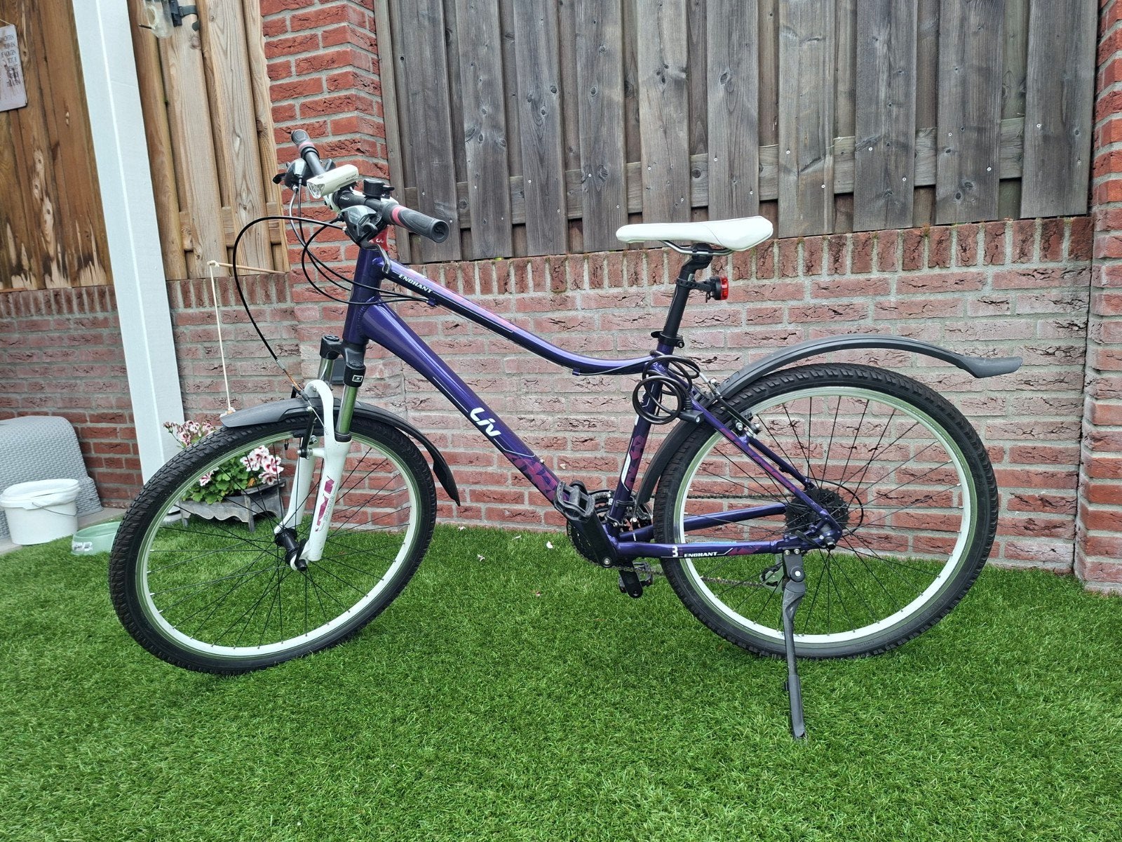 Giant Liv Enchant Damesfiets - Paars, Zo goed als nieuw, Fietsen en Brommers, Fietsen | Mountainbikes en ATB, Ophalen, Velgrem