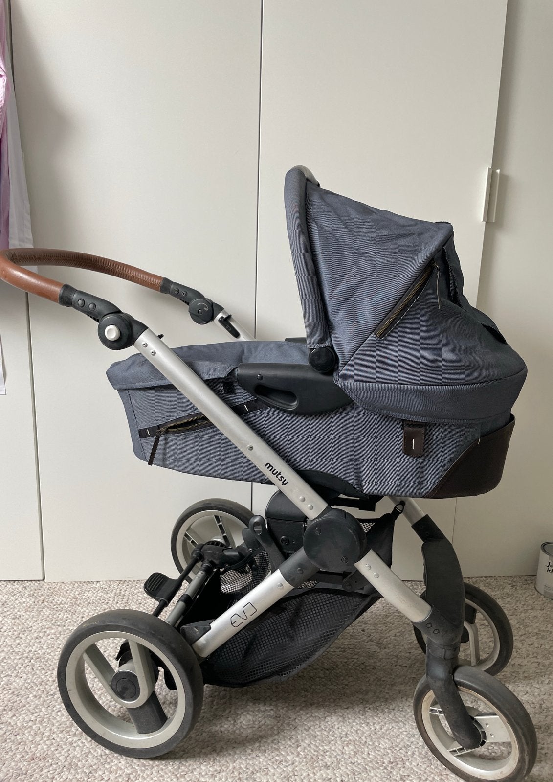 Mutsy Evo Reiswieg en Kinderwagen, Ophalen, Gebruikt, Combiwagen, Mutsy