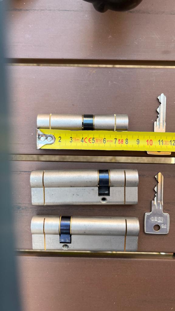 SKG3 Cilinderslot met 2 sleutels, Ophalen of Verzenden, Gebruikt, Overige materialen, Slot