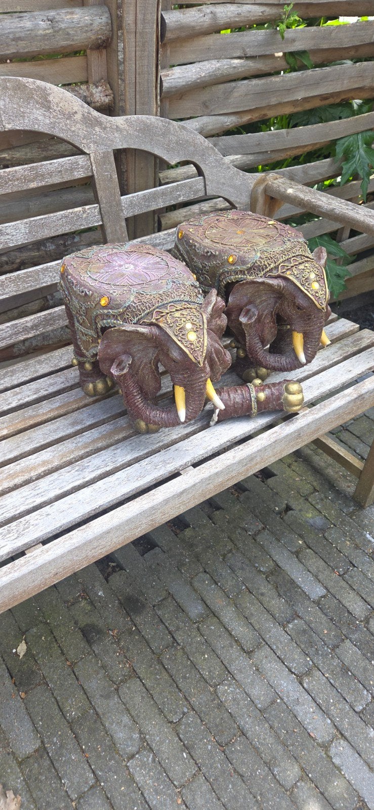 Decoratieve olifant beelden van kunststof, Ophalen