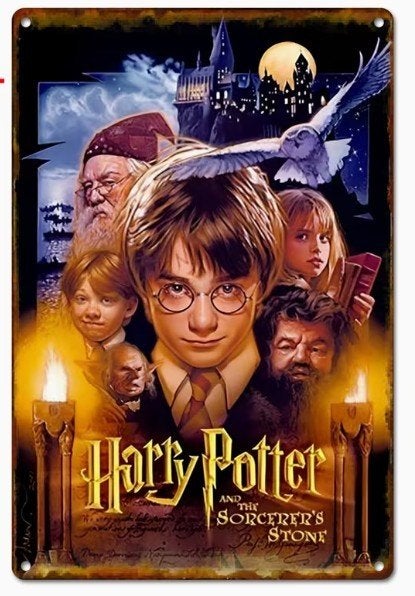 Metalen wandbord met Harry Potter (02)., Verzenden, Nieuw, Overige typen