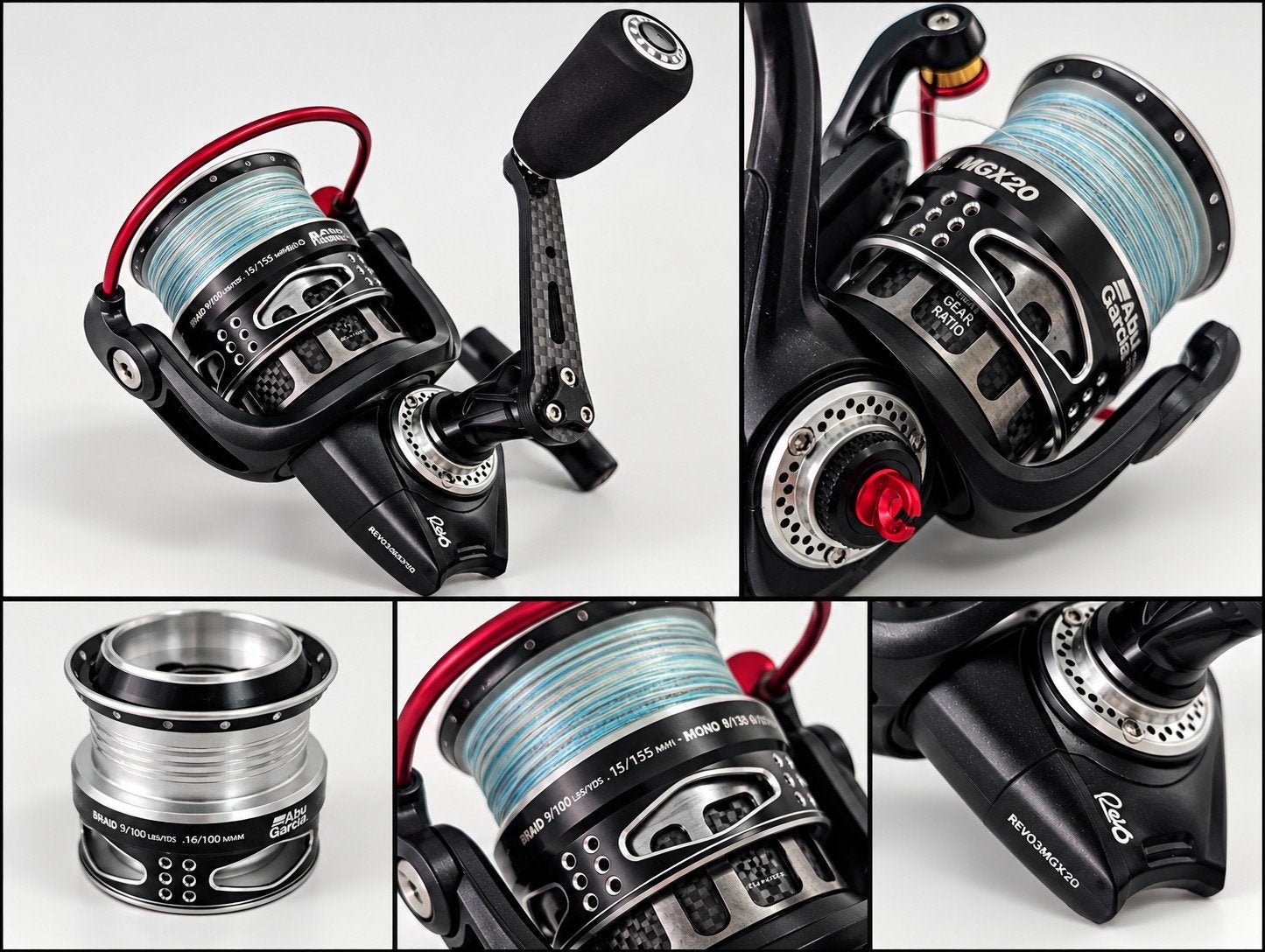 Abu Garcia Revo 3 MGX 20 + reservespoel, Ophalen of Verzenden, Gebruikt, Molen