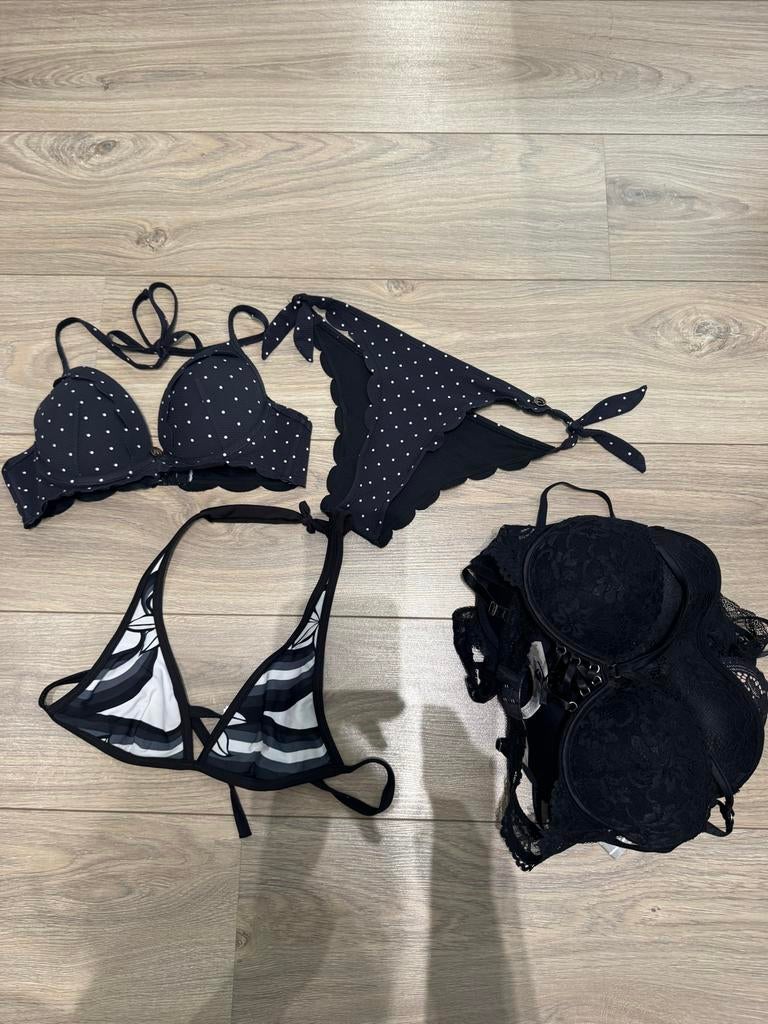 Diverse Lingerie en Badmode Set - Zwart/Wit Hunkemöller H&M, Ophalen of Verzenden, Zwart, Setje