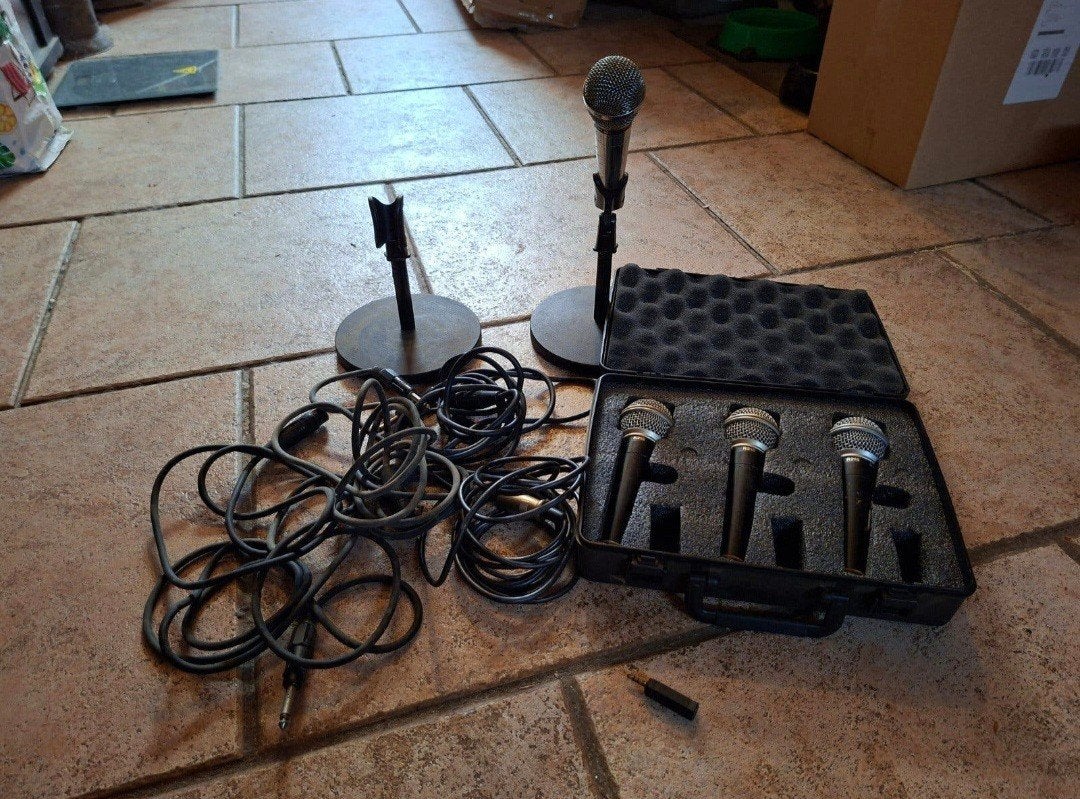 Samson R21S Microfoon Set met Stands en Kabels, Ophalen, Gebruikt, Zangmicrofoon