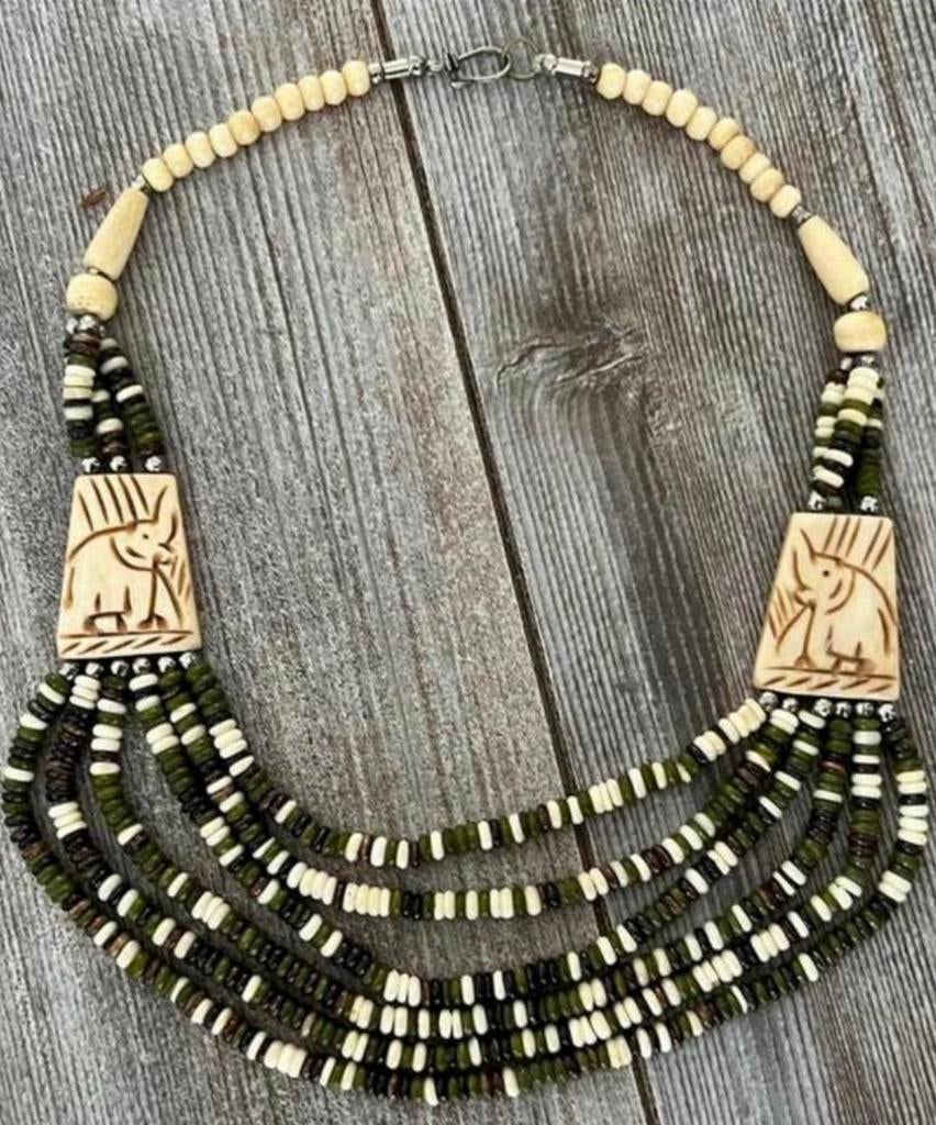 LEUKE elegante OLIFANTEN KETTING KLEUR GROEN, Sieraden, Tassen en Uiterlijk, Kettingen, Ophalen of Verzenden, Nieuw, Groen, Overige materialen