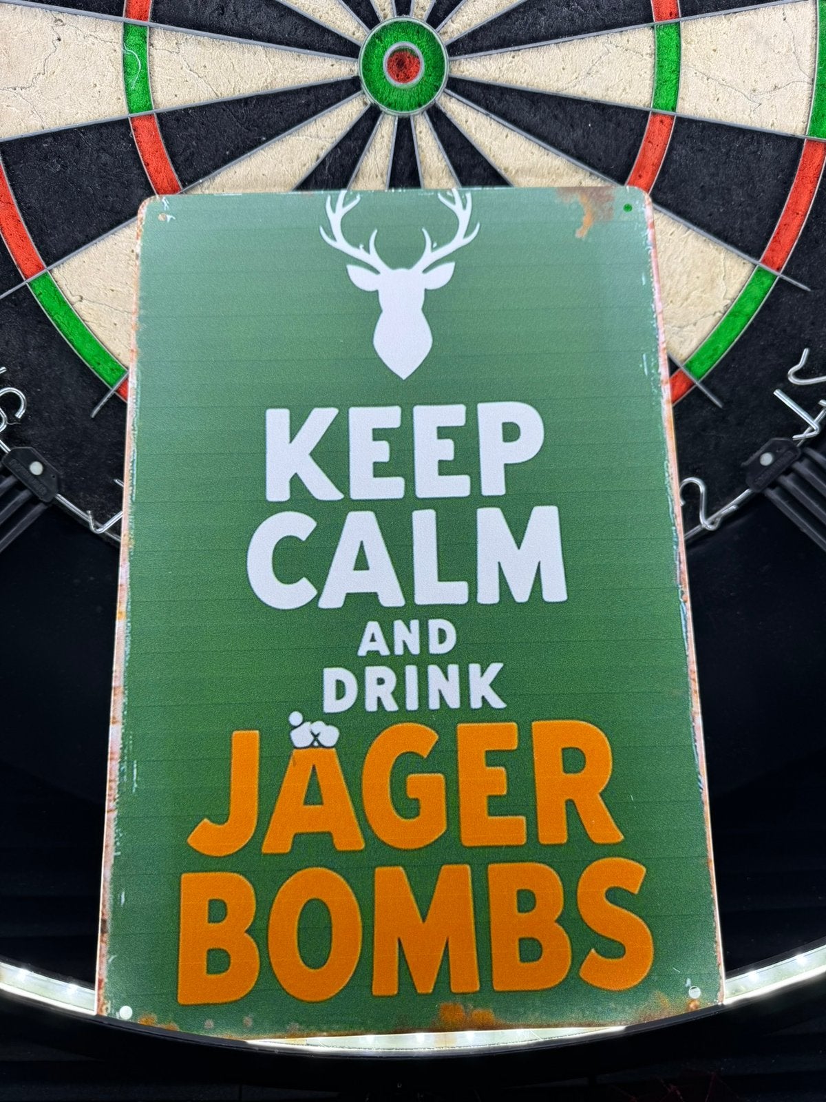 Jagermeister bord voor mancave of bar, Ophalen of Verzenden, Nieuw, Metaal