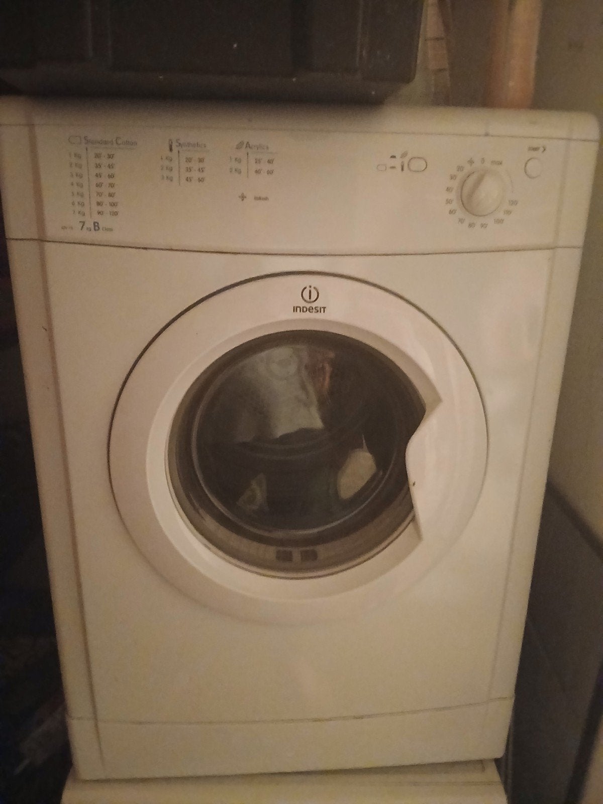 Indesit droger - Werkt nog goed!, Witgoed en Apparatuur, Wasdrogers, Ophalen, 6 tot 8 kg, Gebruikt, Voorlader