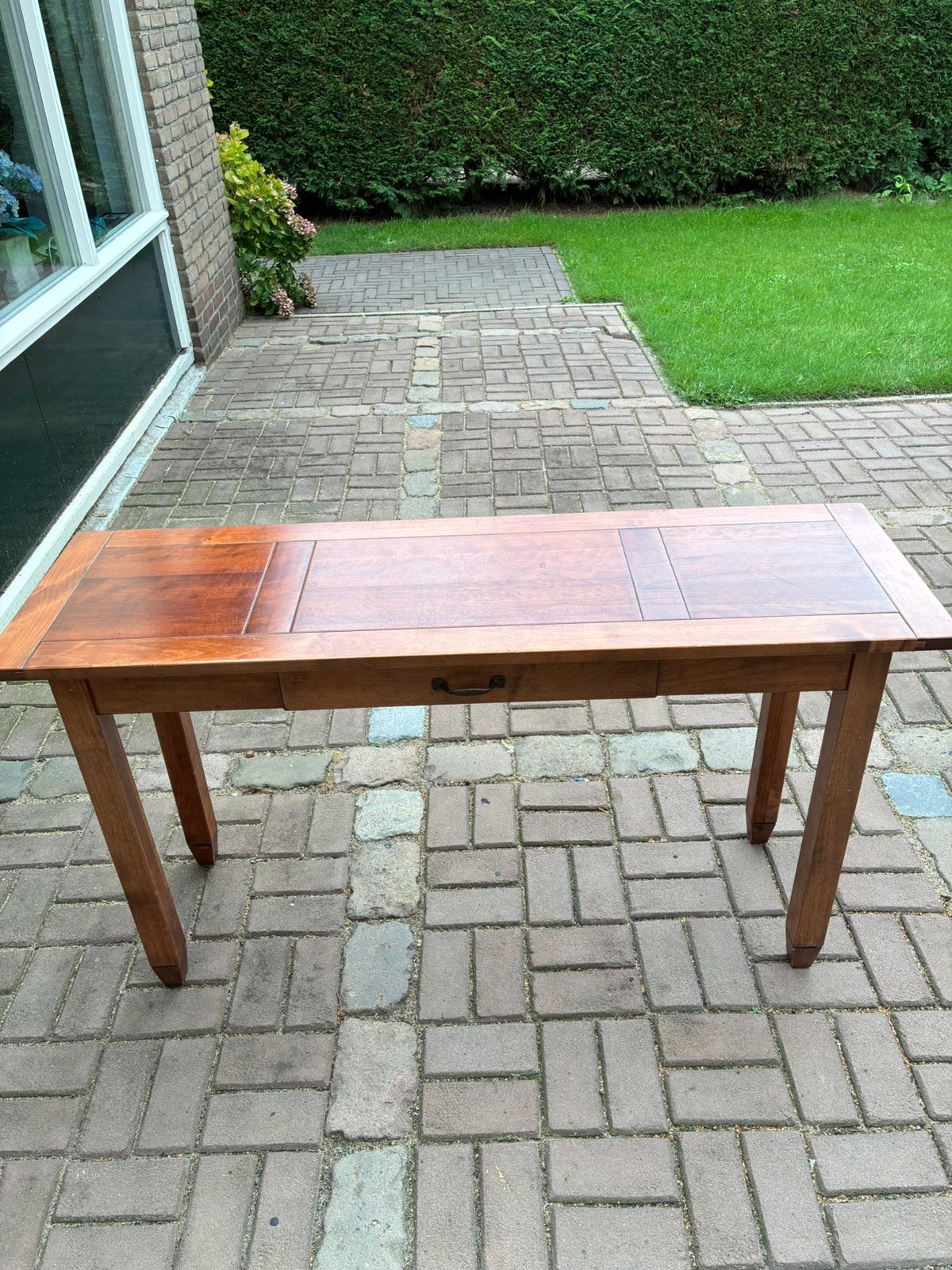 Kersen side tafel voorzien van lade, Ophalen, Gebruikt, Kersenhout, Grootmoeders tijd