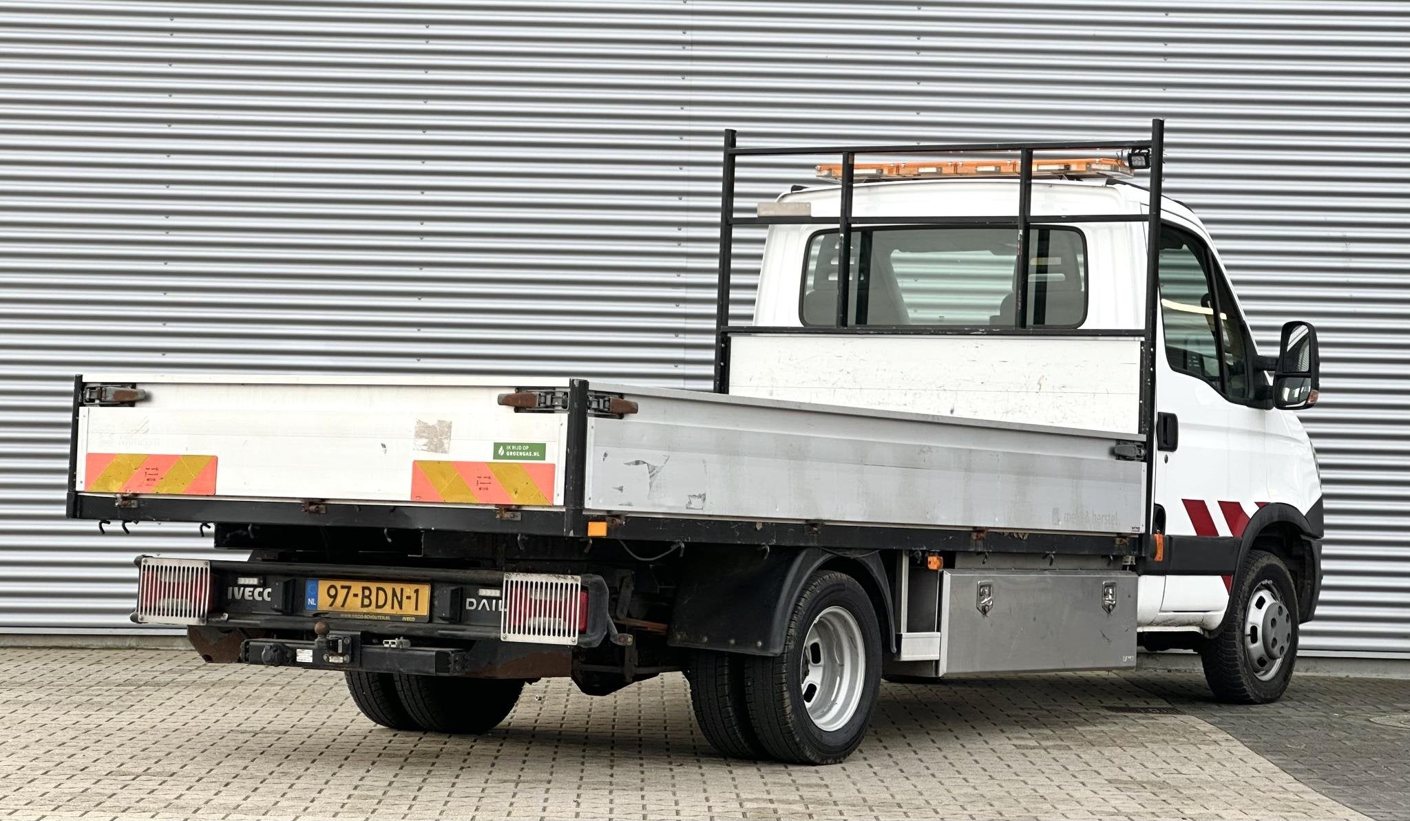 Iveco Daily 50C14G 375 CNG Openlaadbak Pritsche clima, Auto's, Euro 5, 4 cilinders, Wit, Origineel Nederlands