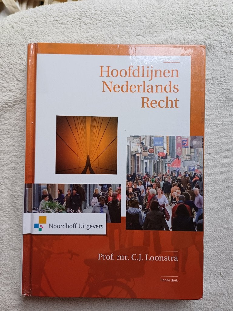 Hoofdlijnen Nederlands Recht, Boeken, Studieboeken en Cursussen, Gelezen, Prof.Mr. C.J. Loonstra, Beta, HBO