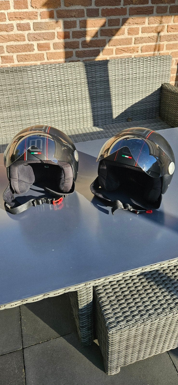 gebruikte BEON helm maat M, Motoren, Overige merken, M, Jethelm, Ophalen of Verzenden