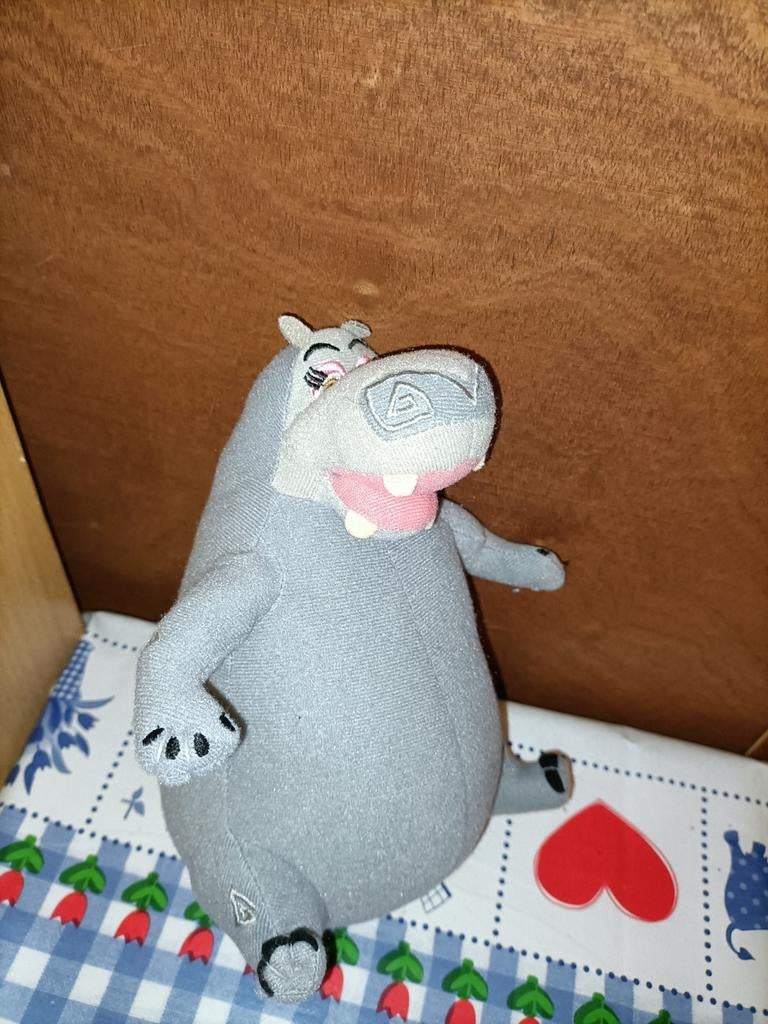 Martha knuffel nijlpaard van Madagascar 20 cm groot, Kinderen en Baby's, Speelgoed | Knuffels en Pluche, Ophalen of Verzenden