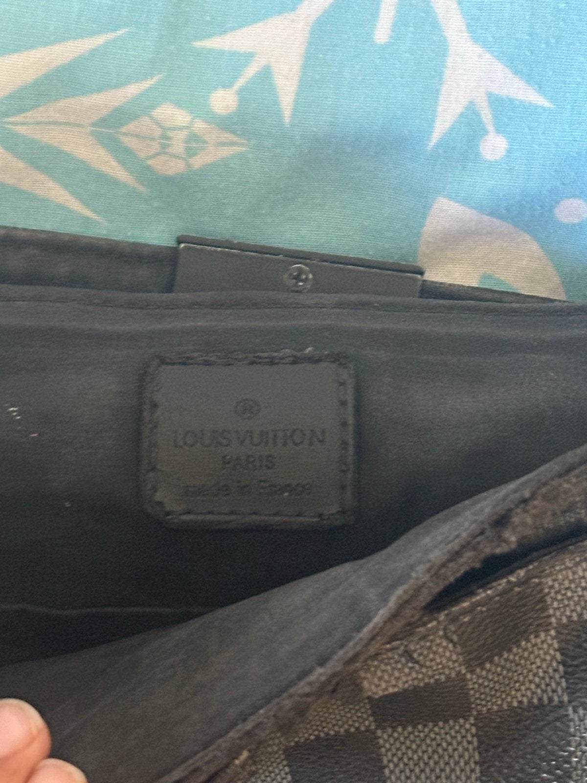 Louis Vuitton Paris Heren Schoudertas - Damier Graphite, Overige merken, Gebruikt, Zwart, Ophalen of Verzenden
