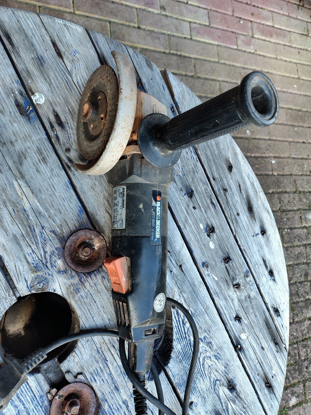 Black & Decker BD11 haakse slijper, Ophalen of Verzenden, Gebruikt, 700 tot 1000 watt, Haakse handslijpmachine